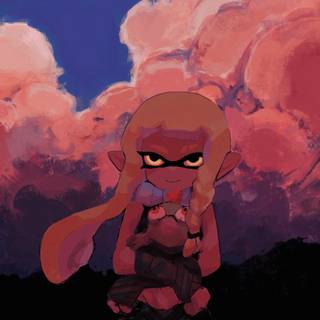 Splatoon red wallpaper