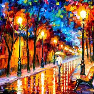 Color landscape wallpaper