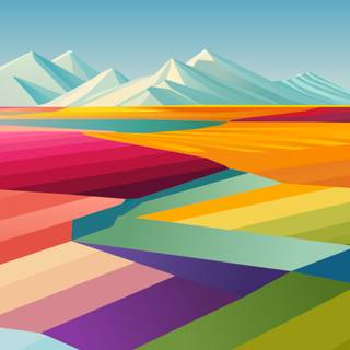 Color landscape wallpaper