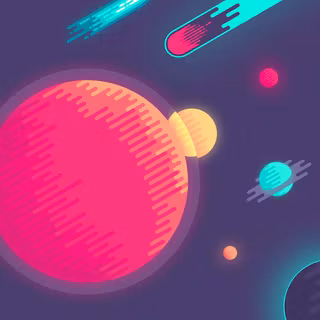 Space simple wallpaper
