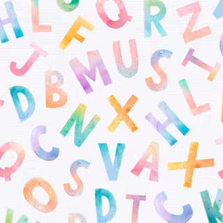 Pink letters wallpaper