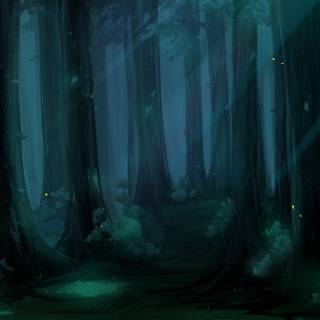 Anime woods wallpaper