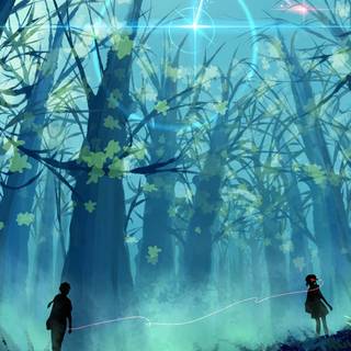 Anime woods wallpaper
