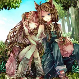 Anime woods wallpaper