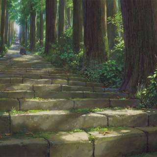 Anime woods wallpaper