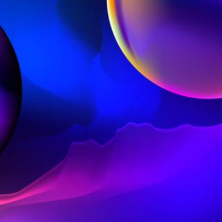 Blue graphic wallpaper