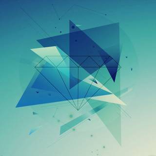 Blue graphic wallpaper