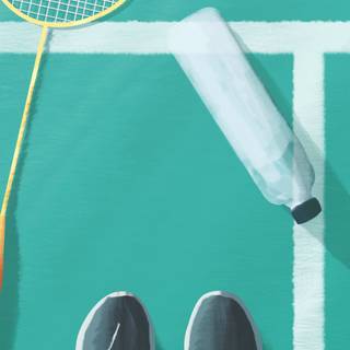 Badminton phone wallpaper