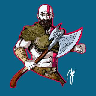 4k Kratos wallpaper