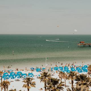 Beach summer vintage wallpaper