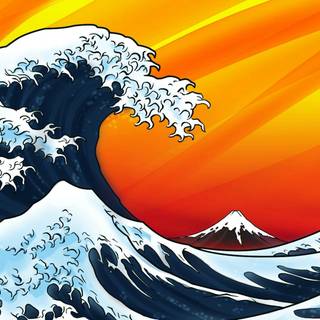 Hystar The Great Wave wallpaper