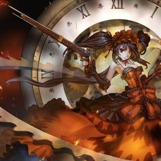 Anime clock wallpaper