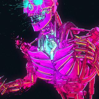 4k skeleton wallpaper