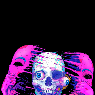 Dark trippy wallpaper