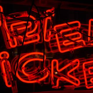 Red neon 4k wallpaper