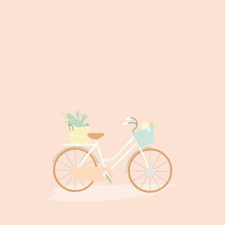 Bike spring aesthetic wallpaper