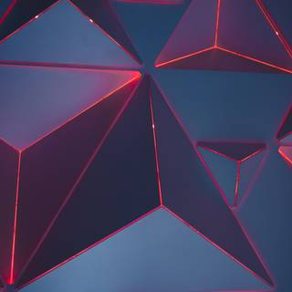 Red neon 4k wallpaper