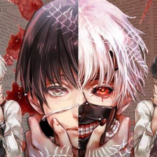 Red aesthetic Tokyo Ghoul wallpaper