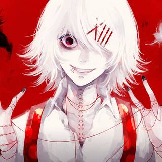 Red aesthetic Tokyo Ghoul wallpaper