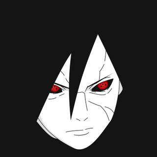 Madara Uchiha black and white wallpaper