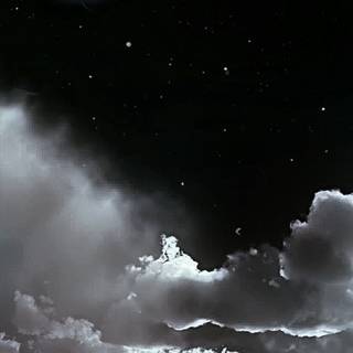 iPhone black clouds wallpaper