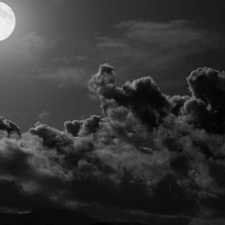 iPhone black clouds wallpaper