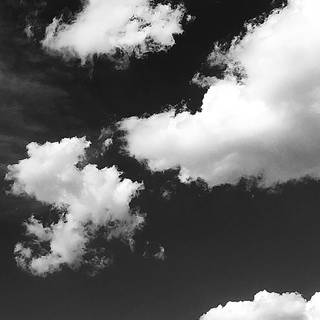 iPhone black clouds wallpaper