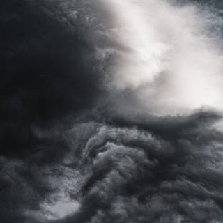 iPhone black clouds wallpaper