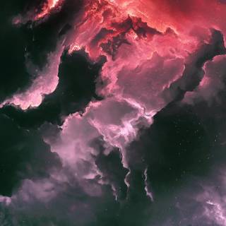 iPhone black clouds wallpaper