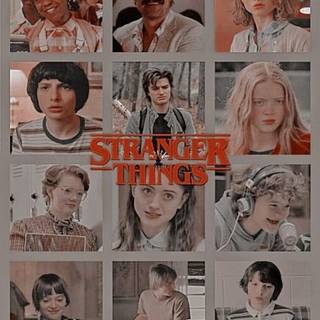 Stranger Things preppy wallpaper