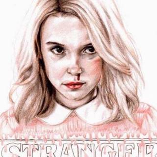 Stranger Things preppy wallpaper