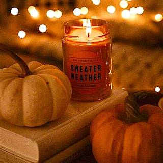 Autumn candles wallpaper