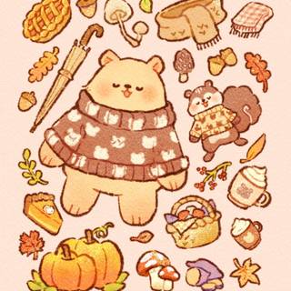 Autumn Kawaii wallpaper