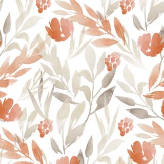 Autumn floral wallpaper