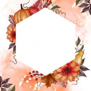 Autumn floral wallpaper