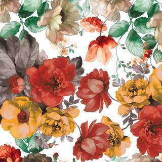 Autumn floral wallpaper