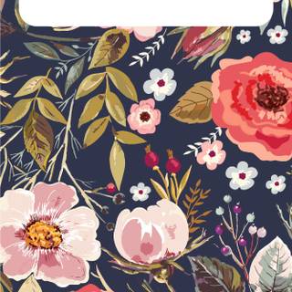 Autumn floral wallpaper