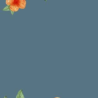 Autumn floral wallpaper