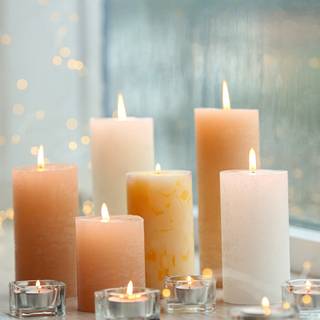 Autumn candles wallpaper