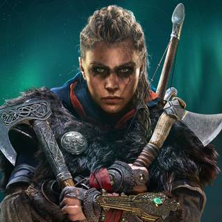 Viking woman wallpaper