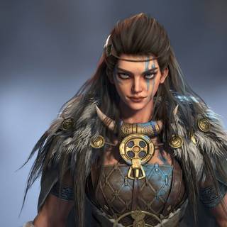Viking woman wallpaper