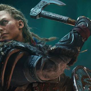 Viking woman wallpaper