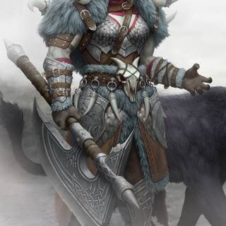 Viking woman wallpaper