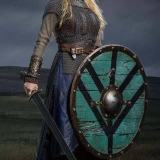 Viking woman wallpaper