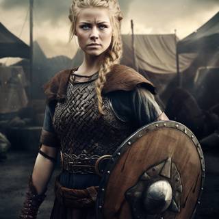 Viking woman wallpaper