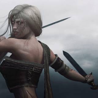 Viking woman wallpaper