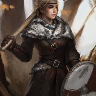 Viking woman wallpaper