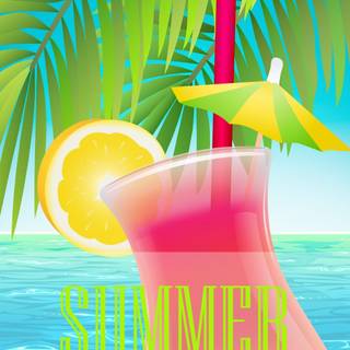 Hello summer tropical wallpaper