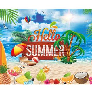 Hello summer tropical wallpaper