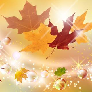 Autumn glitter wallpaper